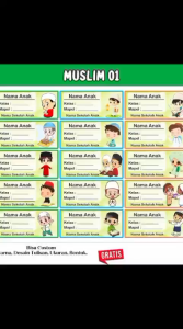 LABEL/STIKER BUKU PELAJARAN KARAKTER BISA CUSTOM SESUAI KEINGINAN