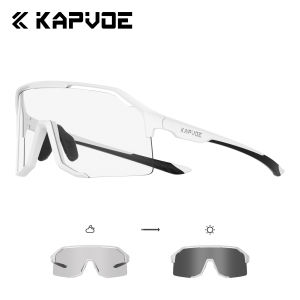 kapvoe | KAPVOE Photochromic Sunglasses Road Cycling UV400 MTB Mountain Bike Golf Camping Hiking Accessories Golf Outdoor Sports Glasses