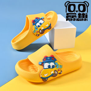 Childrens Cartoon Slippers Indoor Anti-Slip Bath Shoes Boys And Girls Home Comfortable Cotton Slippers All Season Use