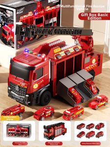 Yimi | Multifunctional Deformable Water Spraying Fire Truck Toy