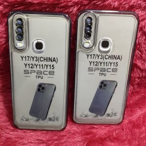 Softcase Vivo Y12 Y17 Y15 Y12i Silikon Casing Case Clear Hitam Transparan