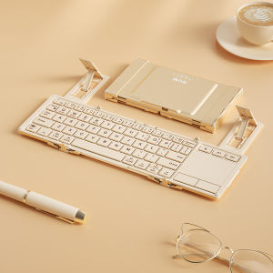 B.O.W | Bluetooth Wireless Folding Keyboard Mouse Set Touchpad Silent Universal