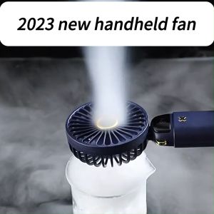 JumboTech 2023 Mini Handheld Fan Portable Mute Fan Portable Desktop Folding Fan 6000 mAh Usb Rechargeable Fan Using 12 Hours Digital Control Silent Mini Fan for Outdoor