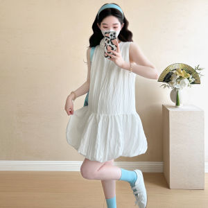 Đầm Thụng Thời Trang Mới Hè Đính Hoa Văn Caro