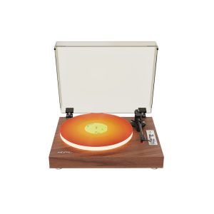 [China Plug Adapter Needed] WhatPlus | Retro Bluetooth Turntable with LED Light for Living Room Decor
