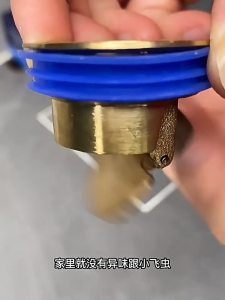 Pelise All-copper Shower Floor Drain Backflow Preventer Magnetic Levitation One Way Drain Valve Floor Drain Insert Drain Plug Brass Fast Drainage Shower