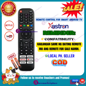 ASTRON Smart TV Remote Replacement [NEW VERSION] Astron Remote for Smart TV ASTRON SMART Android TV Remote alluremarketplace2ND