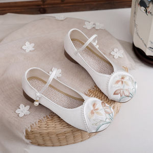 New Old Beijing Embroidered Cloth Shoes Low Heel for Spring Summer Match Cheongsam Silk Skirt Hanfu National Style Shoes