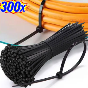 300Pcs Self-locking Nylon Tie Wrap High Strength Fastening Strap Cable Tie Fastening Zip Tie for Organizing & Bundling