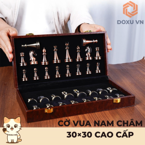 CỜ VUA NAM CHÂM 30×30 CAO CẤP – BÀN BỌC GIẢ DA SANG TRỌNG | QUÀ TẶNG TRÍ TUỆ CHO BÉ