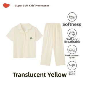 potatokids | Spring and Summer Breathable Kids Short Sleeve Pajama Set