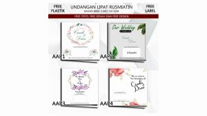 COD UNDANGAN NIKAH UNAAP001-004 PERNIKAHAN SUNATAN UNDANGAN KHITANAN FREE PLASTIK FOTO DESIGN