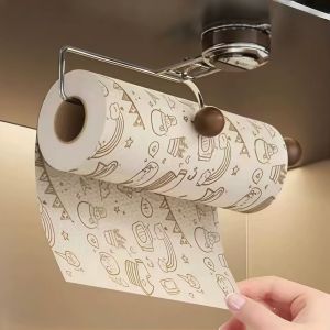 OUHUAGUAN | Giá Đựng Giấy Thấm Nước Bằng Cốc Hút Không Cần Khoan