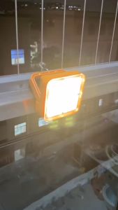 Original Outdoor Solar Camping Light with 4 Lighting Modes & USB Charging: IP67 Waterproof Portable Emergency Flashlight