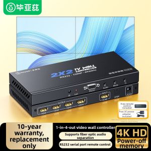 Biaze | Bộ Chia Video 4K HDMI 1 Vào 4 Ra Điều Khiển Đa Màn Hình