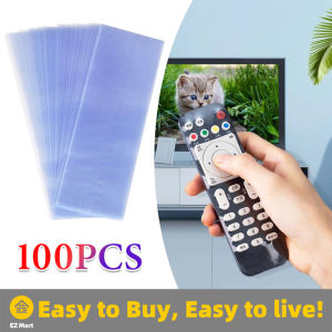【Fast Shipping】 100PCS Waterproof TV Remote Control Cover Heat Shrink Film Protector Cover Air Condition Remote Control Protector Protective Case TV-RC-Shrink-Film