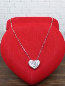 KALUNG RANTAI JEDAR + LIONTIN TUSUK LOVE CORR MP FULL / KALUNG PERAK ASLI SILVER 925 LAPIS EMAS/ KALUNG FASHION WANITA TERBARU