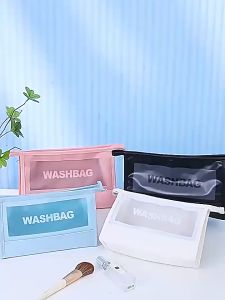 QS1485 Tas Kosmetik Transparan Waterproof Tas Make Up Travel Washbag Pouch Makeup Travel Pouch Kosmetik Transparan