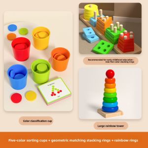 MWZ | Color Sorting Cups for Baby Cognitive Development