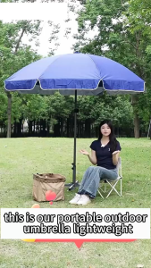 RRYY ร่มชายหาดขนาดใหญ่ ร่มสนาม ร่มแม่ค้า ร่มขายของ ร่มใหญ่ ขนาด 1.8 เมตร Beach Umbrella ร่มคันใหญ่ กันแสงแดดยูวีได้