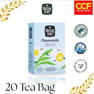 McCoy Chamomile Tea Premium 20 pcs Enveloped Herbal Tea Bags Halal