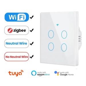 AXUS Wall Switches Tuya Smart Life Home House WiFi Wireless Remote Touch Sensor Control 86 Wifi Smart Switch Alexa Google Home