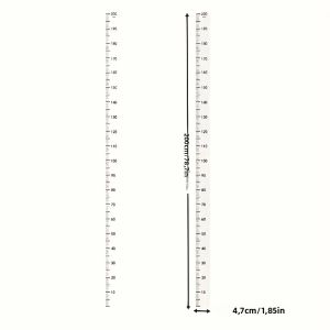 Băng Đo Chiều Cao Tường Hiện Đại Chất Liệu PC Bền 7874 Inch Dễ Đọc Dấu Hiệu Có Thể Ghi Có Thể Tái Sử Dụng Để Trang Trí Tường Phòng