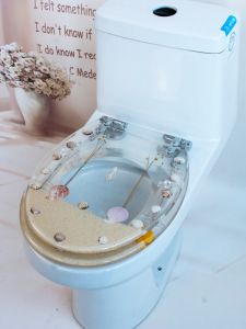 Bộ Nắp Bồn Cầu Bằng Nhựa Dày Mới Kiểu Dáng Cổ Điển Nắp Bồn Cầu UVO Giảm Tiếng Ồn Dễ Tháo Lắp Dùng Tại Nhà