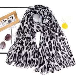 Leopard Print Hijab Scarf for Women Soft Viscose Muslim Headscarf Fashion Shawl Wrap Turban Islamic Abaya Head Scarf Daily Wear