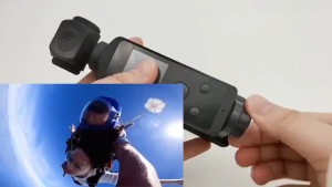 Wearable Action Camera 4K กระเป๋ากล้องขนาดเล็ก WIFI กล้องติดหน้าอก กลางแจ้ง 270 ° หมุนได้ กับซองกันน้ำแอ็กชันกีฬา Micro บันทึกความปลอดภัยแบบพกพา