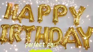 16 inch 13 Alphabet Happy Birthday  Foil Balloon Set