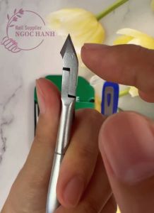 Sỉ 10 kềm cắt da máng vuông nhám bạc mài 2 lần kìm nhặt da chết đều mũi bắt da D-506v Sky One mua sỉ đồ nail dụng cụ làm nail đồ làm nail cho thợ nail