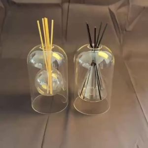 1pc Elegant Flameless Glass AromaRelax Diffuser Bottle - Portable Design for Home & Car Ideal Essential Oil Vase & Decor Gift