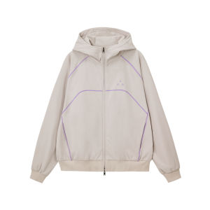 FPA | Contrast Stripe Plaid Fleece Hooded Sweatshirt