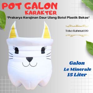 Pot Tanaman dari Galon Le Minerale / Prakarya Kerajinan Barang Bekas / Plant Pot from Gallon Le Minerale