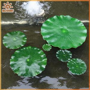 NCVHRT Artificial Floating Lotus Leaves Fake Foliage Plant 10 15 18 28 40cm EVA Green Round Lotus Leaf Garden Pond Pool Decor