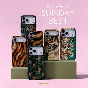 Potdemiel | Tiger Canopy For Samsung Galaxy S26 S25 S24 A56 A36 Dual Layer Luxury Fashion Full Lens Protective phone Cover CaseChic