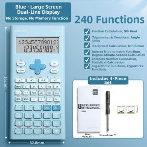 deli | Scientific Calculator for Examinations Gradual Color Multifunction