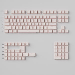 Mintcaps Pink Hollow LumGuard Keycaps PBT Double Shot Faceted Shine Through Keycap Sets For Custom MX Mechanical Keyboard