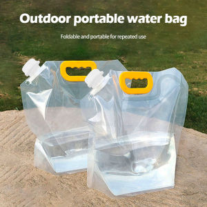 ถุงน้ำพับได้ ถุงใส่น้ำพกพา ถุงน้ำฉุกเฉิน5L/10Lถุงน้ําดื่มแบบพกพาFoldable water bagที่เก็บกีฬากลางแจ้ง ถุงแคมป์เดินป่าSP627
