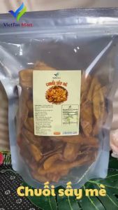 [HCM] CHUỐI SẤY MÈ GỪNG THƠM GIÒN 500G
