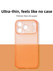 YOUSIDUN | Slim Matte Orange Shockproof Phone Case