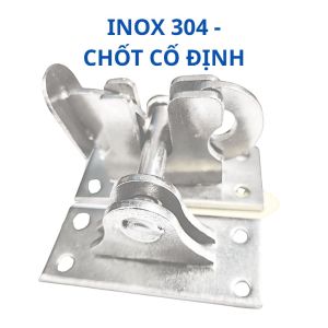 Chốt cửa tự động đóng Inox 304 loại dày - tặng vít inox