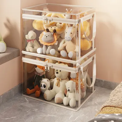 MUGG | Transparent Lidded Toy Storage Basket