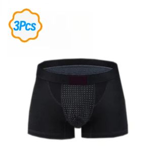 3 Pack Mens Magnetic Therapy Boxer Briefs 22 Magnets Health Underwear Anti-Odor Breathable Boxershorts