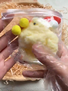 MURAH !!!! squishy tuing tuing lucu super squeezy anak ayam pencet mainan pencet anak stress - RAINBOW