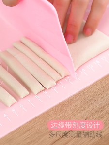 Silicone Baking Mat Non-Stick Reusable Heat Resistant Rolling Dough Pad 50x40cm free gift