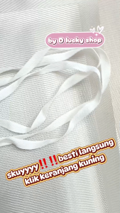 tali veterban sarung bantal guling tidur kasur putih per 50 cm