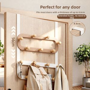 Creative No-Drill Ironwood Over-the-Door Hook