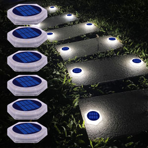 White Outdoor Solar Deck Lights: Auto On/Off Solutions for Driveways, Patios & More